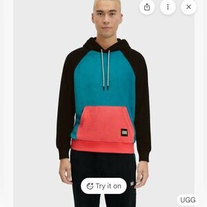 UGG Terrance Multicolor block Hoodie Terry XS